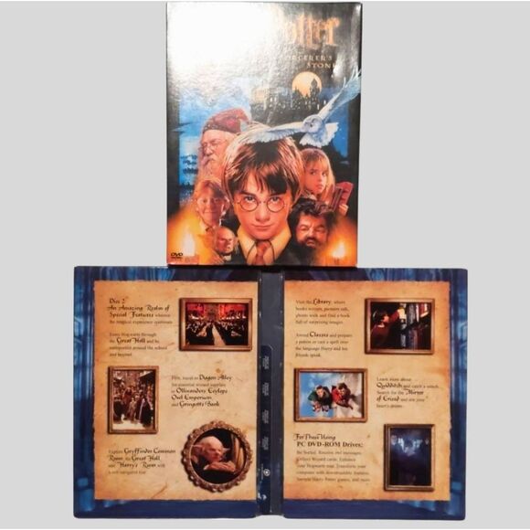Vintage Harry Potter Sorcerer’s Stone DVD 2001 First Release Collector Slipcover - Picture 3 of 10